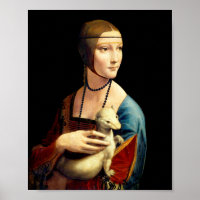 Lady mit einem Ermine von Leonardo Da Vinci