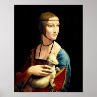 Lady mit einem Ermine von Leonardo Da Vinci