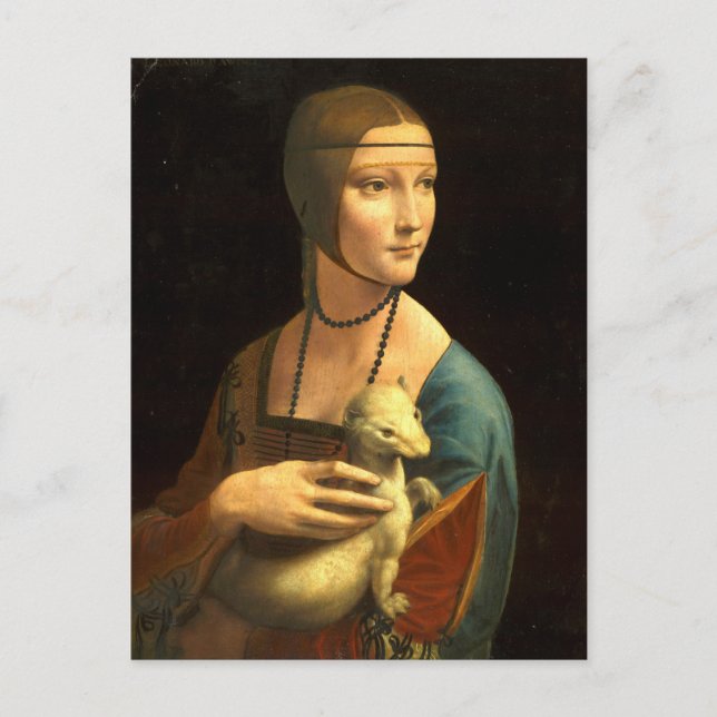 Lady mit Ermine Postkarte (Vorderseite)