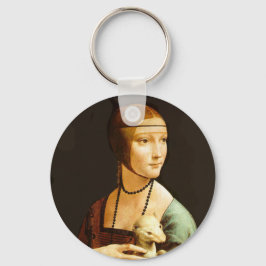 Lady mit Ermine Schlüsselanhänger