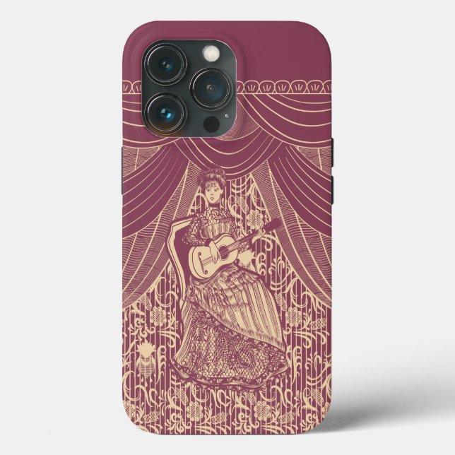 Lady mit Gitarre Case-Mate iPhone Hülle (Rückseite)