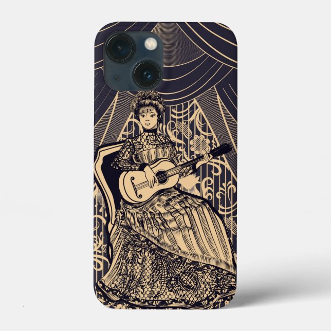Lady mit Gitarre Case-Mate iPhone Hülle (Rückseite)