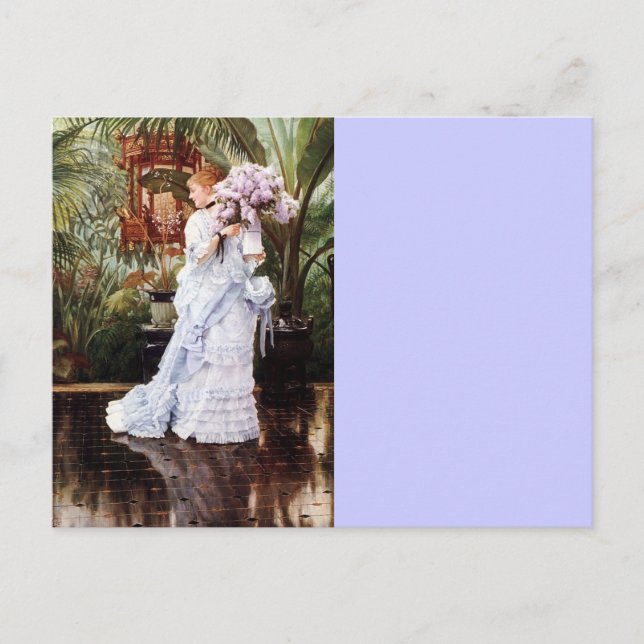 Lady mit Lilacs Postkarte (Vorderseite)