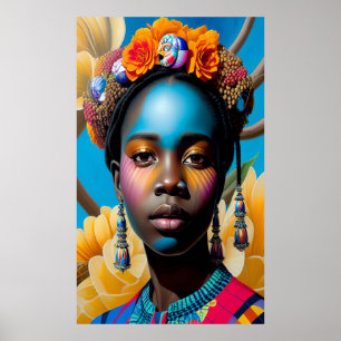 Lady mit Muscheln Poster