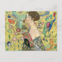 Lady mit Ventilator, Gustav Klimt,1907,art nouveau