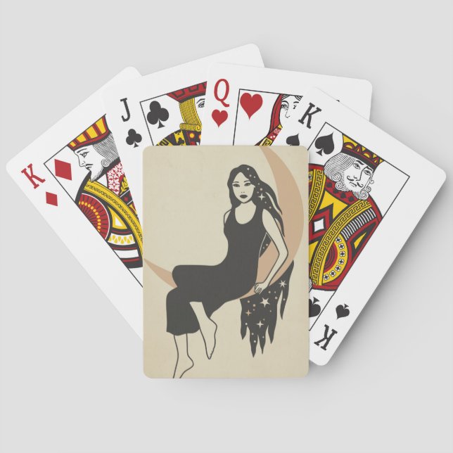 Lady Moon Spielkarten (Rückseite)