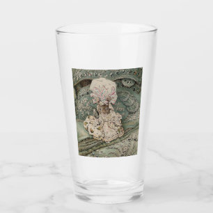 Lady Mouse in einer Mob Cap (von Beatrix Potter) Glas