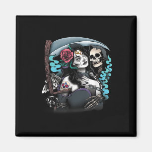 Lady Muerte Tattoo La Muerte Tattoo Lady Tattoo Ta Magnet