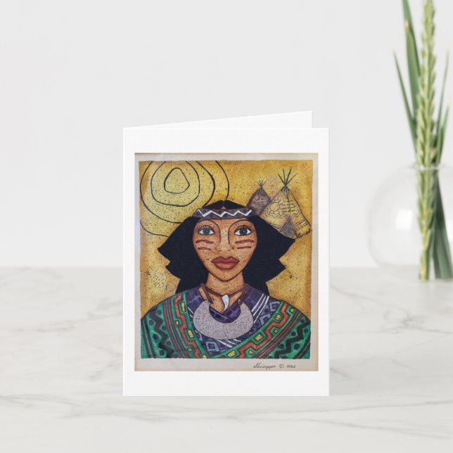 Lady Note Card Karte (Vorderseite)