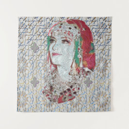 Lady of Atlas II Wandteppich