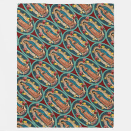 Lady of Guadalupe Santa Maria Spanische Jungfrau F Fleecedecke