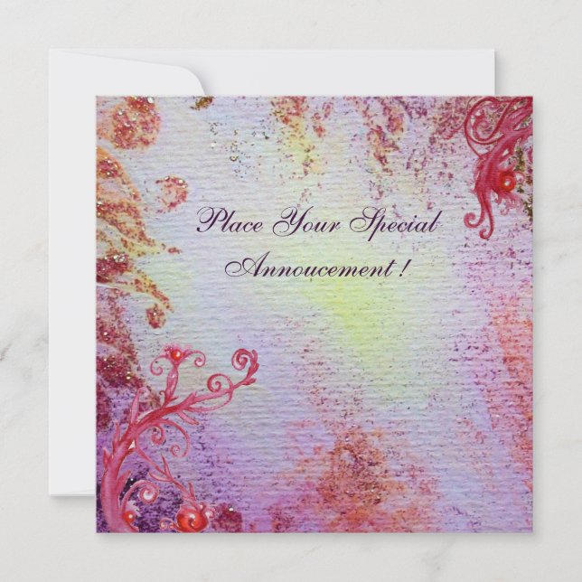 LADY OF LAKE 1 , lebendiges blaues, rosa metallisc (Vorderseite)