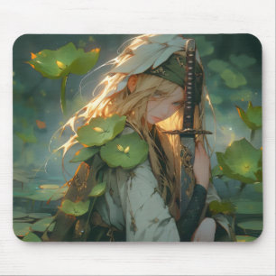 Lady of Lake Anime Fantasy Mousepad