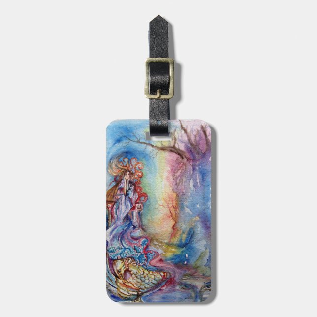 LADY OF LAKE / Magic and Mystery- Pergament Gepäckanhänger (Vorderseite vertikal)