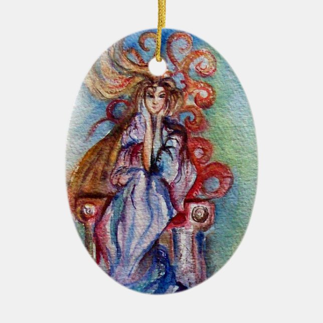 LADY OF LAKE , Magie und Mystery Keramikornament (Vorne)