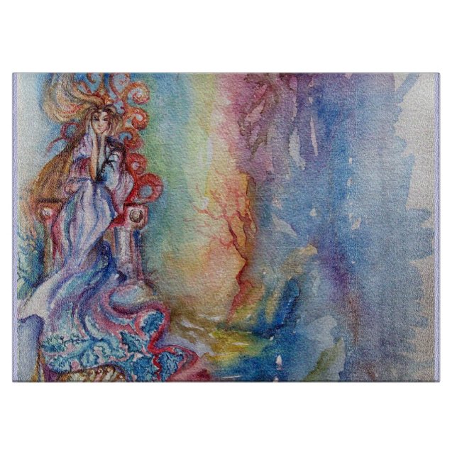 LADY OF LAKE / Magie und Mystery Schneidebrett (Vorderseite)