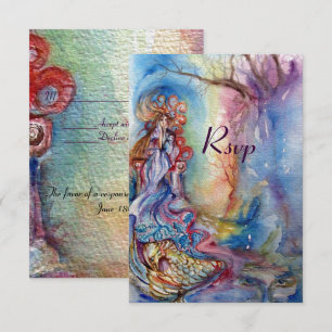 LADY OF LAKE , strahlend blaurosa uAwg Einladung
