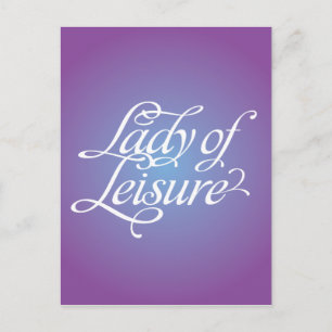 Lady of Leisure 4b Postkarte