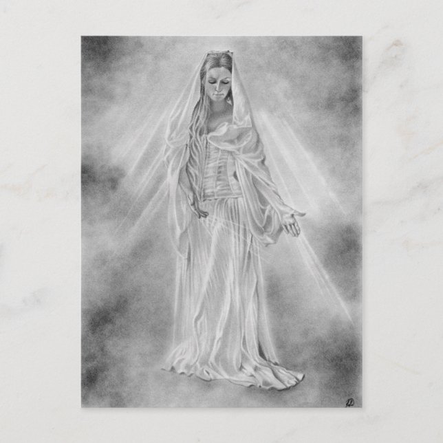 Lady of Light Aurora Postcard Postkarte (Vorderseite)