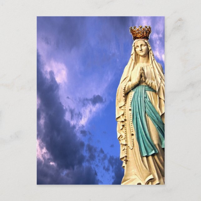 Lady of Lourdes Postkarte (Vorderseite)