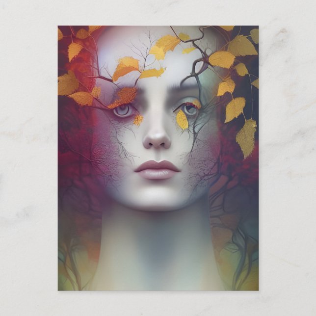 Lady of Nature Postcard Postkarte (Vorderseite)