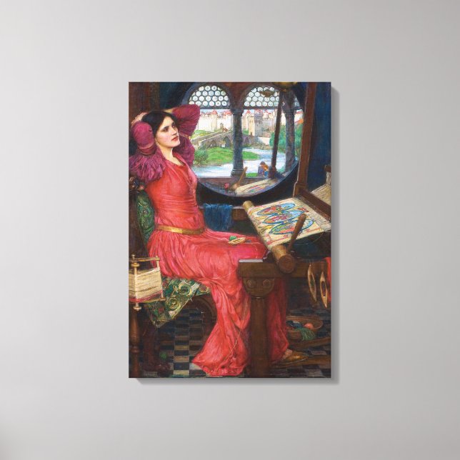 Lady of Shallot von John William Waterhouse Leinwanddruck (Vorderseite)