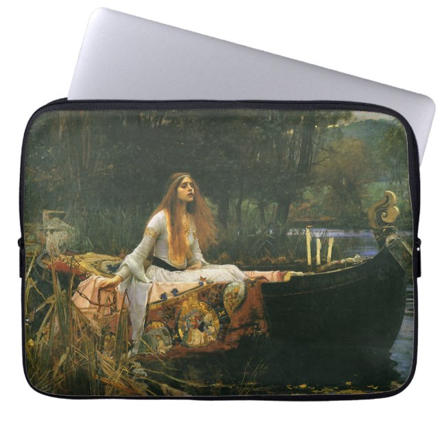 Lady of Shalott On Boat von John William Waterhous Laptopschutzhülle (Vorderseite)