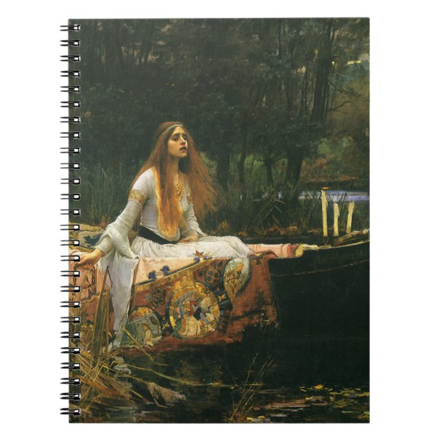 Lady of Shalott On Boat von John William Waterhous Notizblock (Vorderseite)