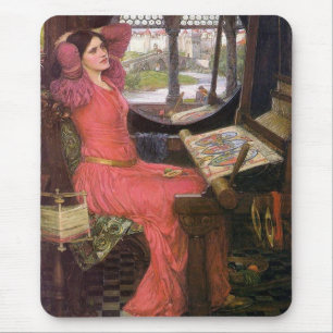 Lady of Shalott Präraffaelitisch von J. W. Waterho Mousepad