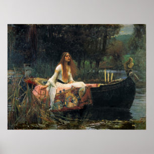 Lady of Shalott - Reproduction Art Poster