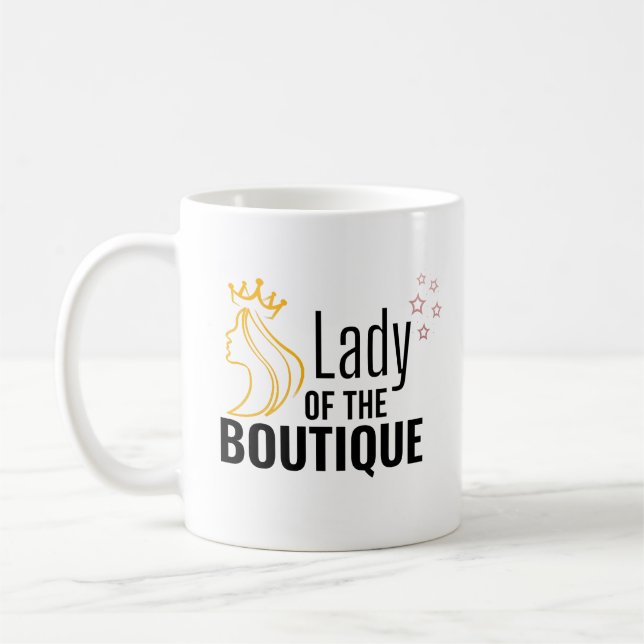 Lady of the Boutique Kaffeetasse (Links)