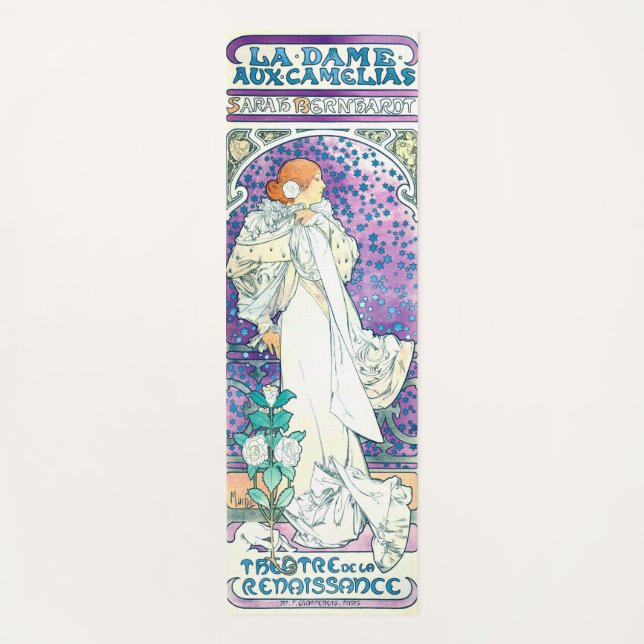 Lady of the Camelias, Alphonse Mucha Yogamatte (Vorderseite)