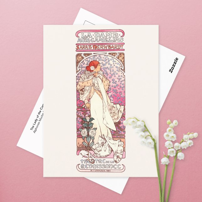 Lady of the Camellias Alphonse Mucha Postcard Postkarte (Von Creator hochgeladen)