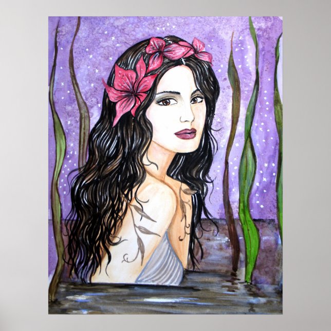 Lady of the Lake Fairy Tale Malerei Poster (Vorne)