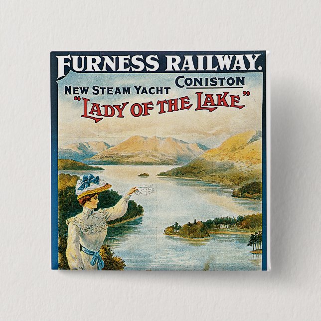 Lady of the Lake ~ Furness Railway Button (Vorderseite)