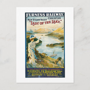 Lady of the Lake ~ Furness Railway Postkarte