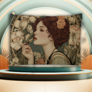 Lady of the Lilies Art Nouveau Zubehörtasche