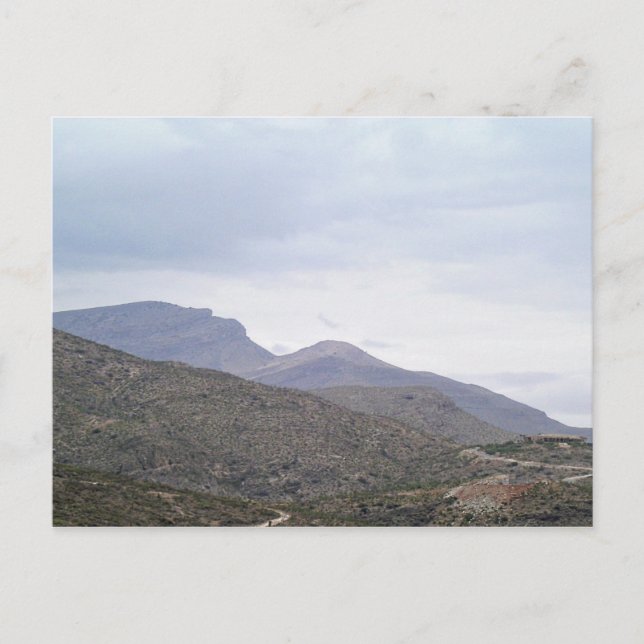 Lady of the Mountain Alamogordo New Mexico Postkarte (Vorderseite)