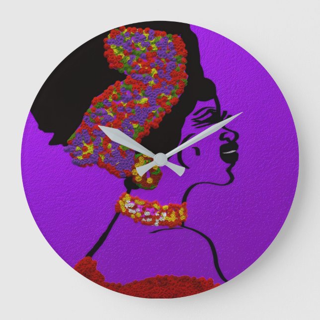 Lady of Wisdom and Vitality Große Wanduhr (Vorderseite)