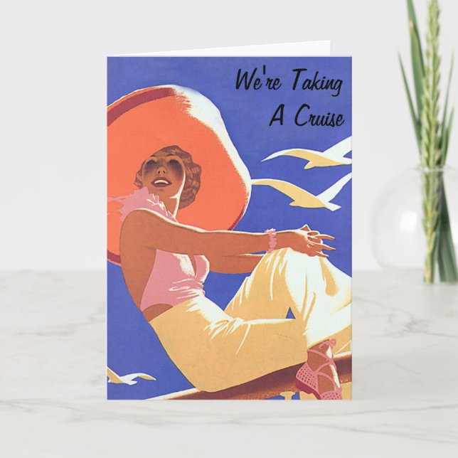 Lady on a Cruise Karte (Vorderseite)