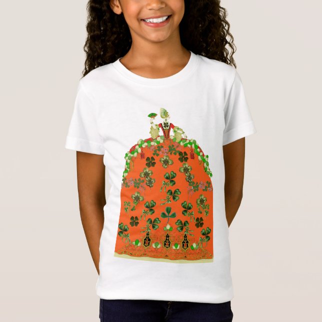 LADY ORANGE AND KLEEBLATTS St. Patricks Day Party T-Shirt (Vorderseite)