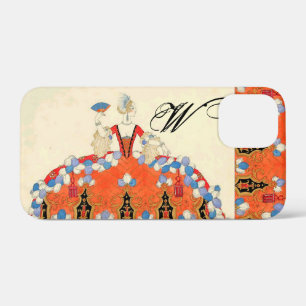 LADY ORANGE FASHION COSTUME DESIGNER MONOGRAM Case-Mate iPhone HÜLLE
