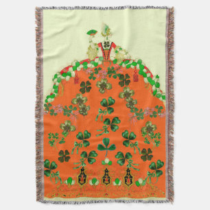 LADY ORANGE UND KLEEBLÄTTER St. Patricks Day-Party Decke