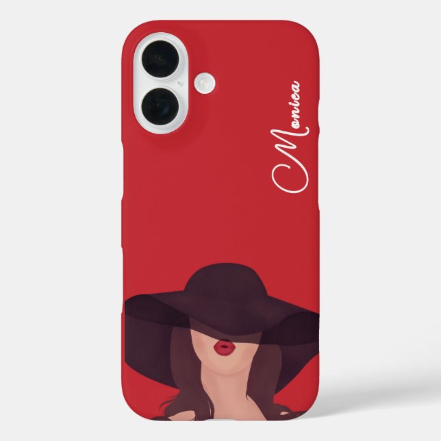 Lady Personalisiert Name Case-Mate iPhone iPhone 16 Hülle (Rückseite)