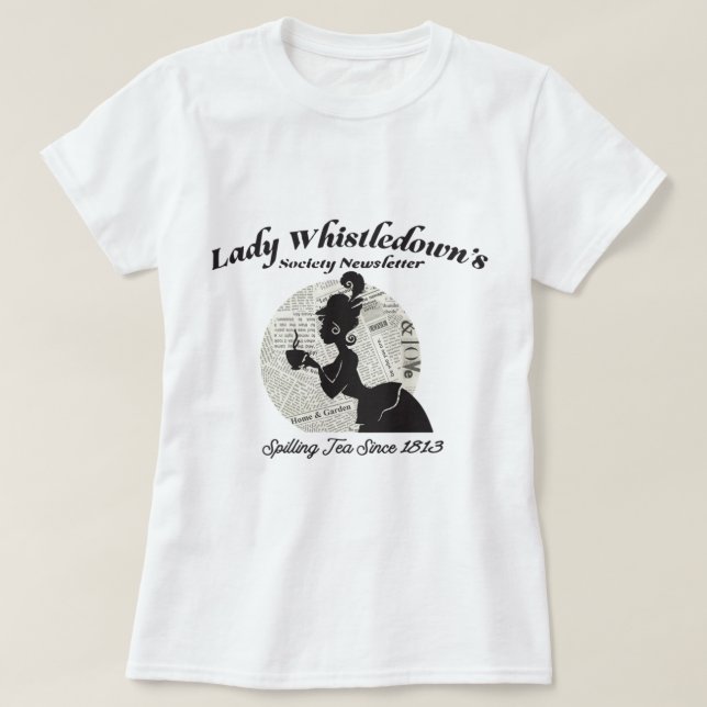 Lady pfeift Gesellschaftspapelltee seit 1 T-Shirt (Design vorne)