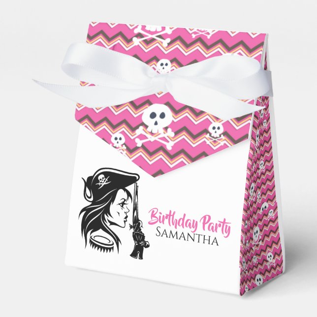Lady Pirate Birthday Geschenkschachtel (Vorderseite)