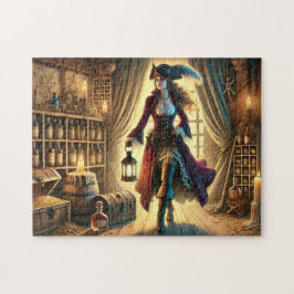 Lady Pirate's Rum & Treasure Nautical Gift