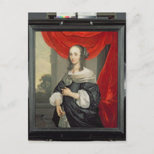 Lady-Portrait Postkarte