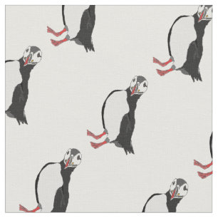 Lady Puffin Fabric Stoff