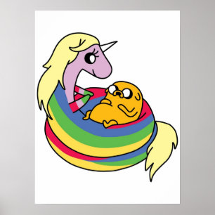 Lady Rainicorn und Jake Poster